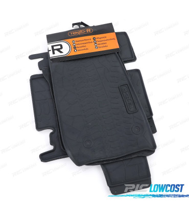 ALFOMBRILLAS GOMA JEEP WRANGLER JK 07-19 4 PIEZAS