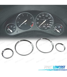 AROS CUADRO DE INTRUMENTOS PARA OPEL CORSA B TIGRA A CROMO