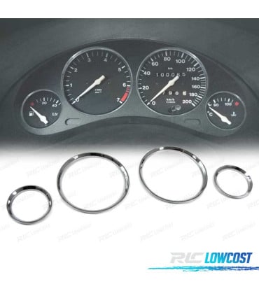 AROS CUADRO DE INTRUMENTOS PARA OPEL CORSA B TIGRA A CROMO