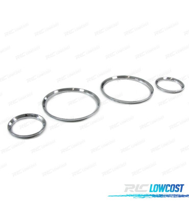 AROS CUADRO DE INTRUMENTOS PARA OPEL CORSA B TIGRA A CROMO
