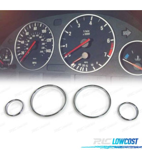 AROS CUADRO DE INSTRUMENTOS BMW X5 E53 99-07 E39 95-03 E38 99-07 CROMO