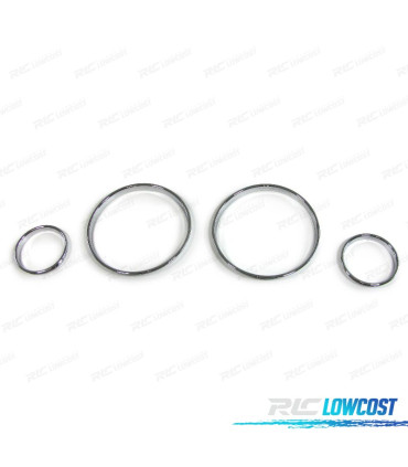 AROS CUADRO DE INSTRUMENTOS BMW X5 E53 99-07 E39 95-03 E38 99-07 CROMO