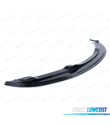 SPOILER LIP BMW E90 E91 05-08 LOOK M NEGRO BRILLO