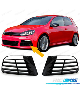 REJILLAS NIEBLA VOLKSWAGEN VW GOLF 6 5K1 09-13 R20 NEGRO BRILLO