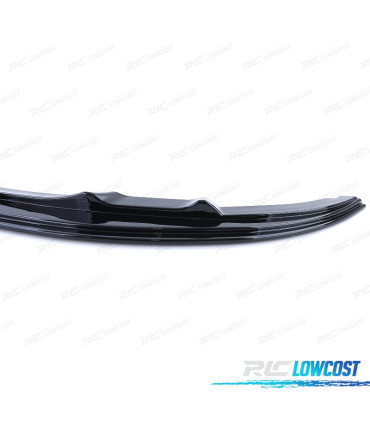 SPOILER LIP FRONTAL BMW E92 E93 06-10 LOOK M NEGRO BRILLO