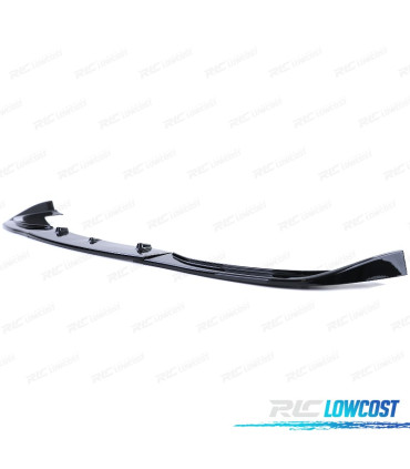 SPOILER LIP FRONTAL BMW E46 COUPE CABRIO 99-06 LOOK M NEGRO BRILLO