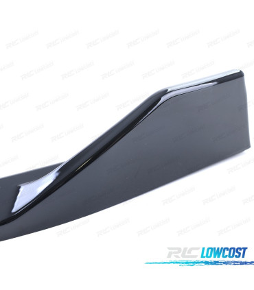 SPOILER LIP VOLKSWAGEN VW GOLF 6 08-12 NEGRO BRILLO