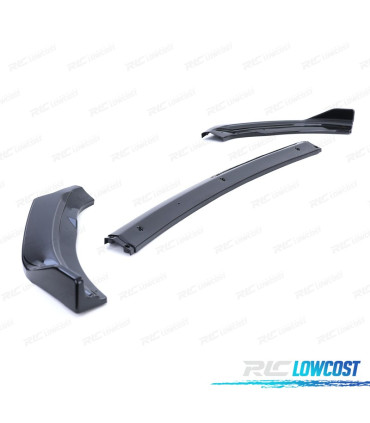 SPOILER LIP VOLKSWAGEN VW POLO 6 2G AW 17- NEGRO BRILLO