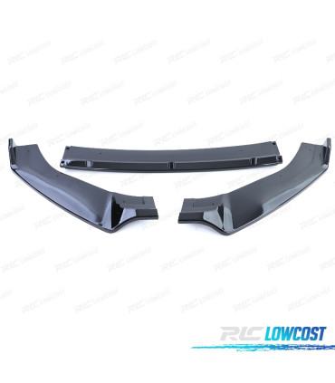 SPOILER LIP VOLKSWAGEN VW GOLF 7 7.5 NEGRO BRILLO