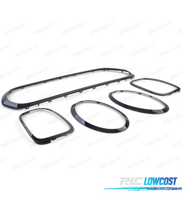 MARCO FAROS PARRILLA MINI F55 F56 F57 LOOK JCW NEGRO BRILLO