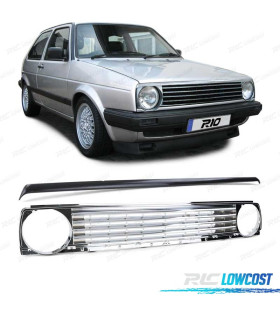 PARRILLA VOLKSWAGEN VW GOLF 2 83-91 CROMO + MOLDURA NEGRO