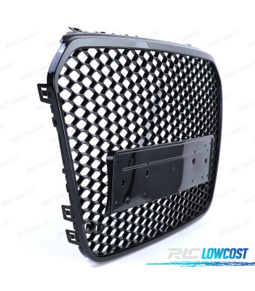 PARRILLA AUDI A6 C7 4G 10-14 PDC LOOK RS NEGRO BRILLO