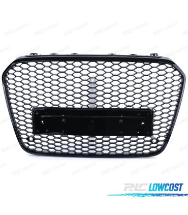 PARRILLA AUDI A6 C7 4G 10-14 PDC LOOK RS NEGRO BRILLO