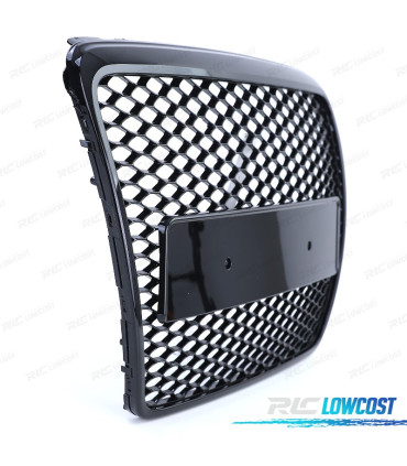 PARRILLA AUDI A6 C6 4F 08-11 LOOK RS NEGRO BRILLO