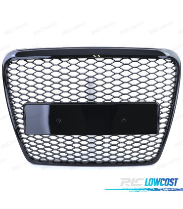 PARRILLA AUDI A6 C6 4F 08-11 LOOK RS NEGRO BRILLO