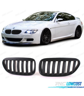 PARRILLAS BMW E63 E64 04-10 LOOK M NEGRO MATE