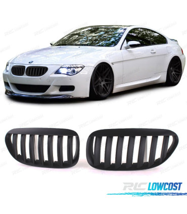 PARRILLAS BMW E63 E64 04-10 LOOK M NEGRO MATE