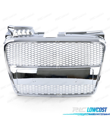 PARRILLA AUDI A4 B7 04-09 LOOK S LINE CROMO PDC