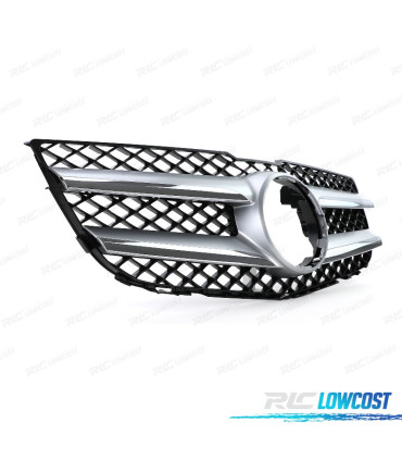 PARRILLA MERCEDES GLK X204 12-15 LOOK AMG NEGRO PLATA