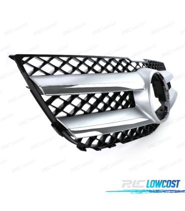 PARRILLA MERCEDES GLK X204 12-15 LOOK AMG NEGRO PLATA
