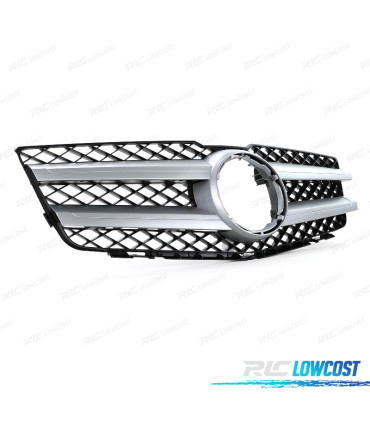 PARRILLA MERCEDES GLK X204 08-12 LOOK AMG NEGRO PLATA