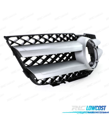 PARRILLA MERCEDES GLK X204 08-12 LOOK AMG NEGRO PLATA