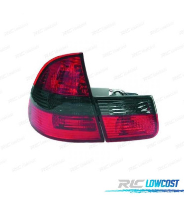 PILOTOS BMW E46 TOURING 98-05 ROJO AHUMADO