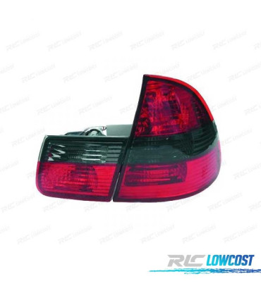 PILOTOS BMW E46 TOURING 98-05 ROJO AHUMADO