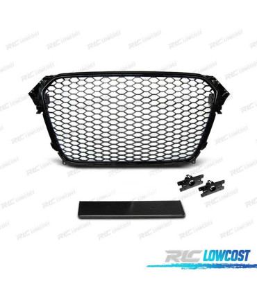 PARRILLA AUDI A4 B8 11-15 NEGRO BRILLO PDC