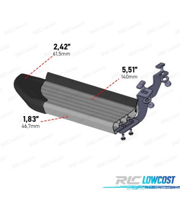 ESTRIBERAS ESTRIBOS VOLKSWAGEN VW AMAROK 10-