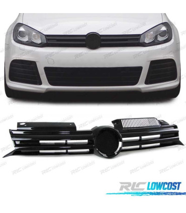 PARRILLA VOLKSWAGEN VW GOLF 6 08-12 LOOK R20 NEGRO BRILLO