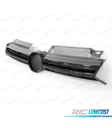 PARRILLA VOLKSWAGEN VW GOLF 6 08-12 LOOK R20 NEGRO BRILLO