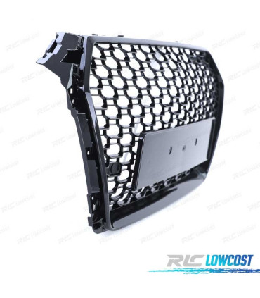 PARRILLA AUDI A4 B9 15-19 LOOK RS4 NEGRO BRILLO PDC