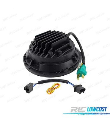 FAROS PARA JEEP WRANGLER 96-18 OJOS ANGEL LED NEGRO