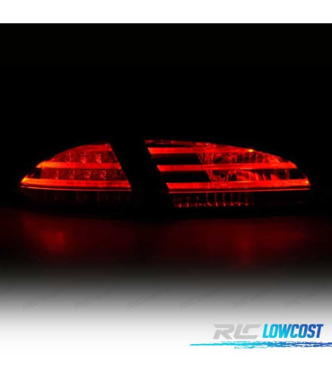 PILOTOS SEAT LEON 04-09 1P LED ROJO CROMO
