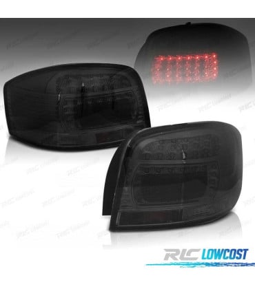 PILOTOS PARA AUDI A3 8P 03-08 LED CRISTAL AHUMADO