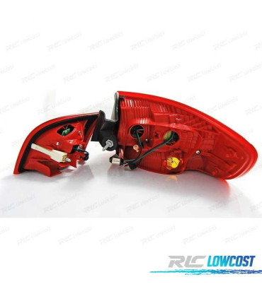 PILOTOS AUDI A3 8PA SPORTBACK 04-08 LED ROJO CROMO