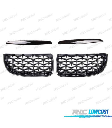 PARRILLAS BMW E90 E91 05-08 NEGRO DIAMANTE