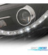 FAROS AUDI A4 B7 LUZ DIURNA LED FONDO NEGRO 04-07