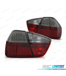 PILOTOS BMW E90 05-08 LED ROJO AHUMADO 4 PUERTAS