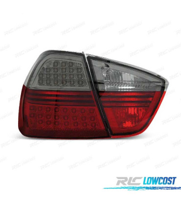 PILOTOS BMW E90 05-08 LED ROJO AHUMADO 4 PUERTAS