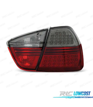 PILOTOS BMW E90 05-08 LED ROJO AHUMADO 4 PUERTAS