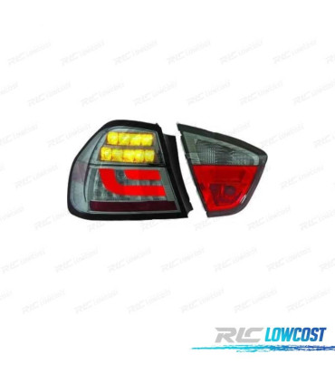 PILOTOS BMW E90 05-08 LED FONDO CROMO