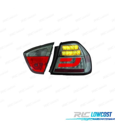 PILOTOS BMW E90 05-08 LED FONDO CROMO