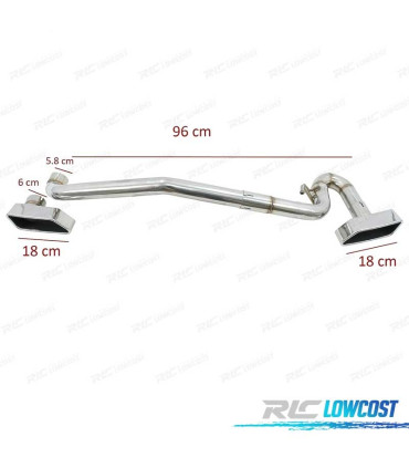 KIT ESCAPE CON COLAS BMW F10 F11 F12 F13 LOOK M V8