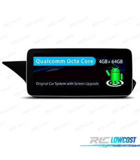 RADIO GPS ANDROID 10 PARA MERCEDES CLASE E W212 S212 09 - 13 NTG 4.0