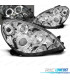 FAROS PARA CITROEN XSARA 99-04 OJOS ANGEL FONDO CROMO