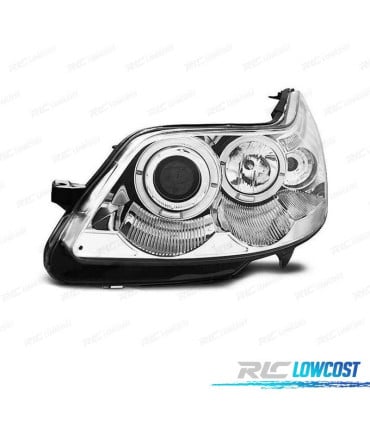 FAROS CITROEN C4 04-09 OJOS ANGEL FONDO CROMO