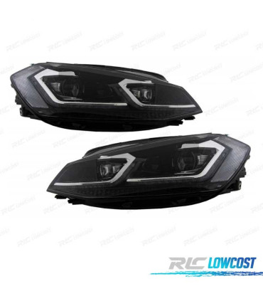 FAROS FULL LED DINAMICOS VOLKSWAGEN VW GOLF 7.5 17-19 LOOK R LINE