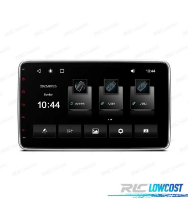 RADIO NAVEGADOR 2DIN 10" HD TÁCTIL BLUETOOTH USB SD